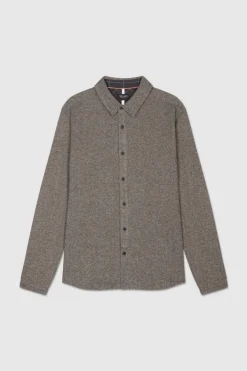 Teddy Smith Chemise manches longues en twill SILVER ML MELANGE BLACK MELANGEBLACK Sale