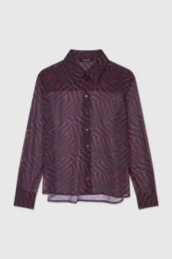 Teddy Smith Chemise manches longues fluide C-LARA TOTAL NAVY TOTALNAVY Online