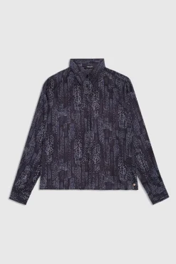 Teddy Smith Chemise manches longues fluide C-LARA NOIR Online