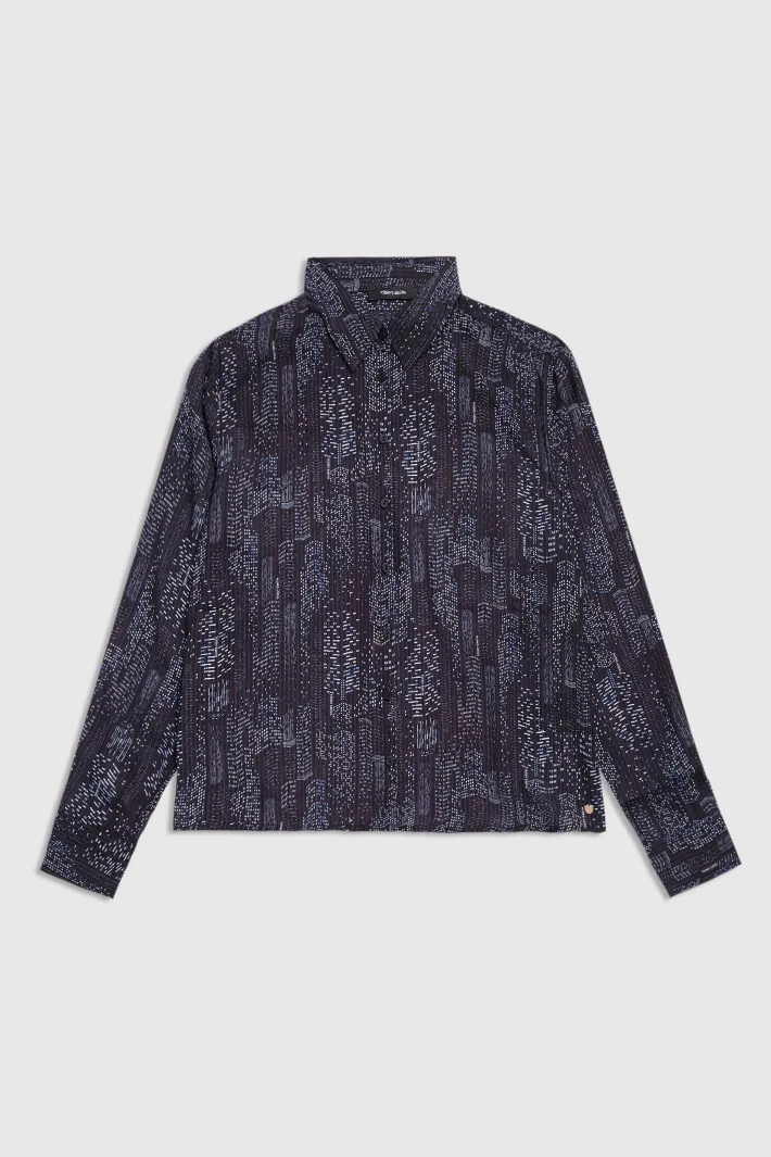 Teddy Smith Chemise manches longues fluide C-LARA NOIR Online