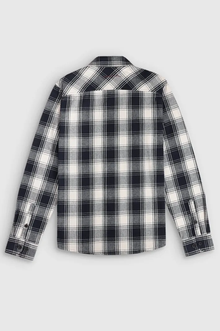 Teddy Smith Chemise manches longues flanelle à carreaux TURNEL ML TOTAL NAVY TOTALNAVY Discount