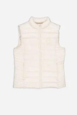 Teddy Smith Doudoune près du corps B-TERRY WOMAN 2 MIDDLE WHITE MIDDLEWHITE Best