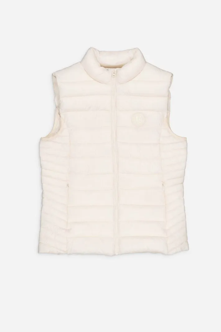 Teddy Smith Doudoune près du corps B-TERRY WOMAN 2 MIDDLE WHITE MIDDLEWHITE Best