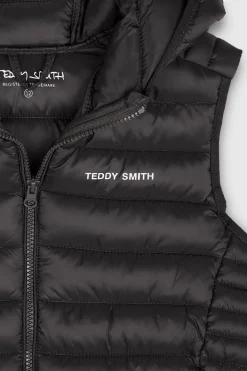 Teddy Smith Doudoune sans manches à capuche B-TERRY HOOD JR CHARBON Hot