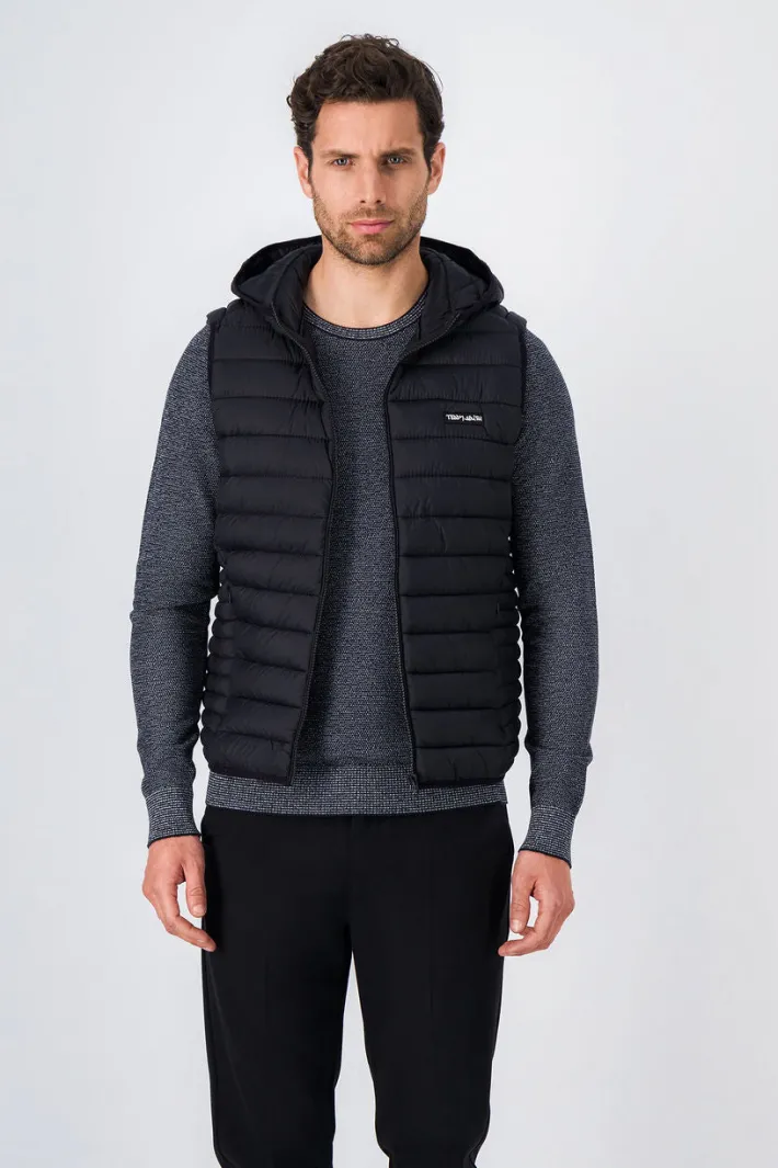 Teddy Smith Doudoune sans manches à capuche B-TERRY HOOD NOIR Store