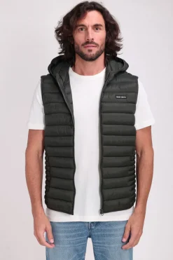 Teddy Smith Doudoune sans manches à capuche B-TERRY HOOD 2 DEEP KAKI DEEPKAKI Best Sale