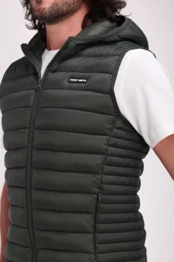 Teddy Smith Doudoune sans manches à capuche B-TERRY HOOD 2 DEEP KAKI DEEPKAKI Best Sale