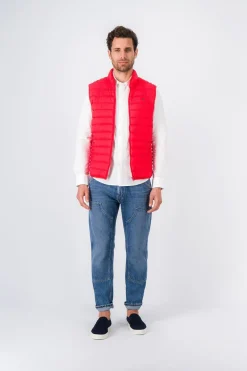 Teddy Smith Doudoune sans manches à col montant B-TERRY TRUE RED TRUERED Hot