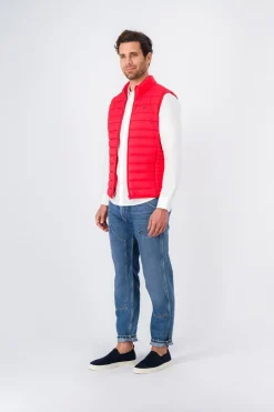 Teddy Smith Doudoune sans manches à col montant B-TERRY TRUE RED TRUERED Hot