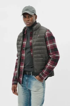 Teddy Smith Doudoune sans manches col montant B-TERRY MINERAL KAKI MINERALKAKI Discount