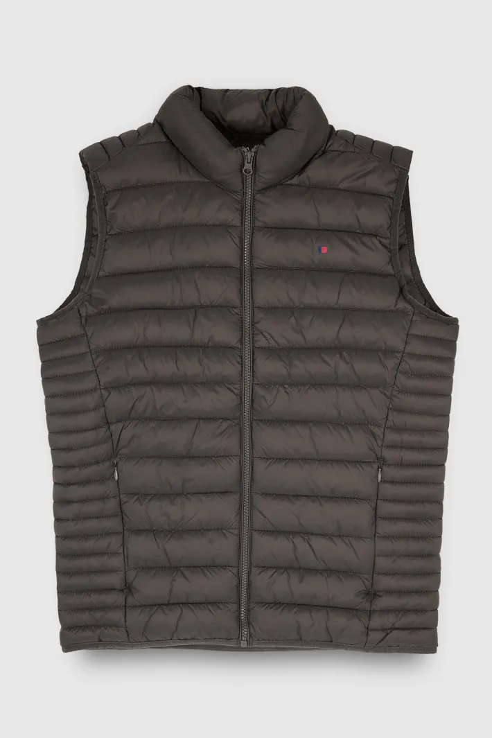 Teddy Smith Doudoune sans manches col montant B-TERRY MINERAL KAKI MINERALKAKI Discount