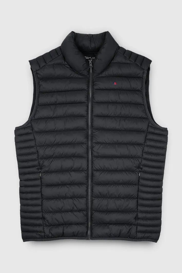 Teddy Smith Doudoune sans manches col montant B-TERRY NOIR Discount
