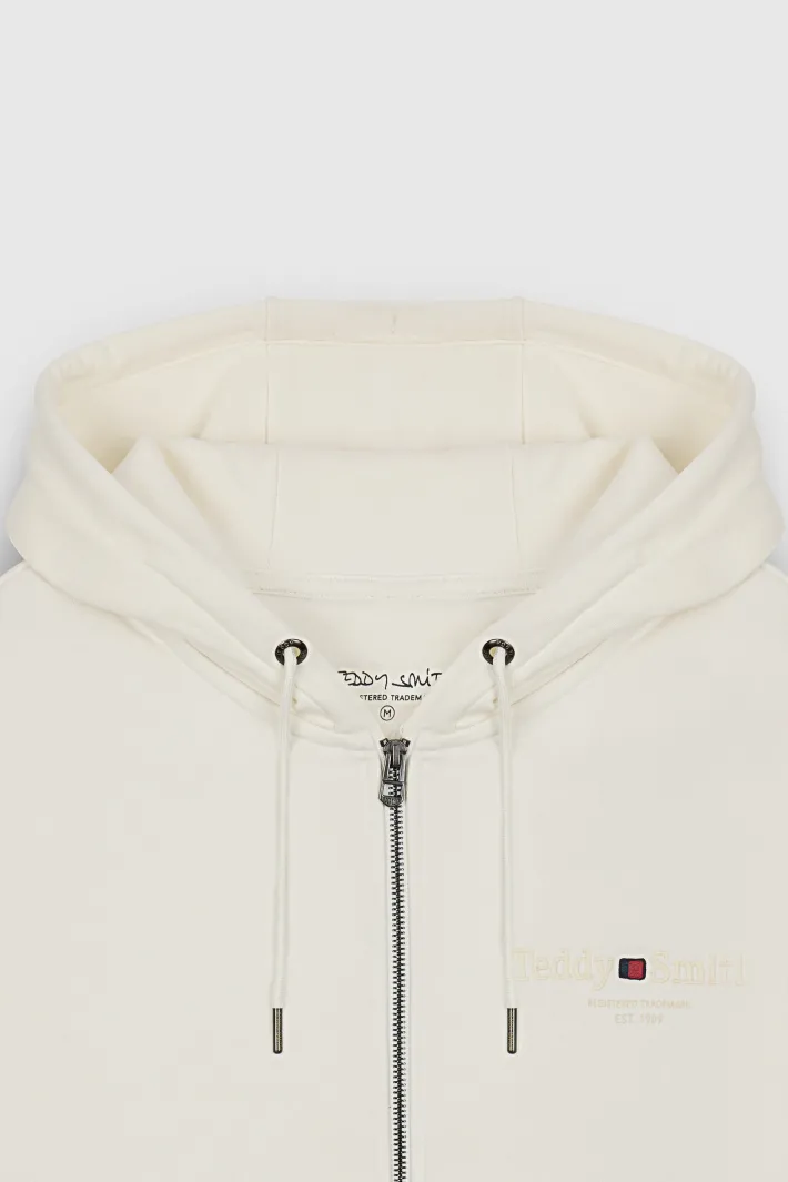 Teddy Smith Gilet GICLASS JIM HZ MIDDLE WHITE MIDDLEWHITE Cheap