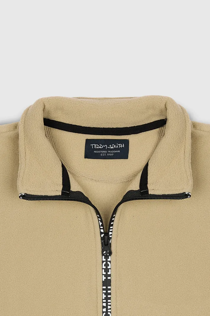 Teddy Smith Gilet G-IZEO ZIP JR BEIGE STONE Outlet
