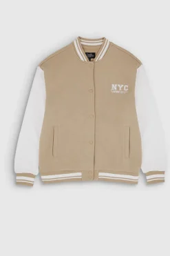 Teddy Smith Gilet sweat manches longues G-PUMP BEIGE Cheap