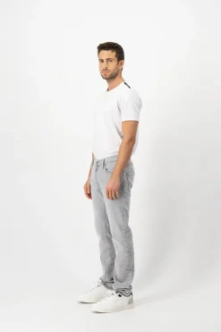 Teddy Smith Jean confort coupe slim REEPLE ROCK longueur 32 GRIS CLAIR Cheap