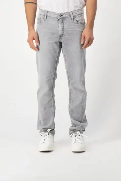 Teddy Smith Jean confort coupe slim REEPLE ROCK longueur 32 GRIS CLAIR Cheap