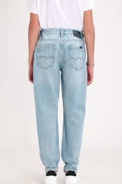 Teddy Smith Jean coupe 5 poches DAD PANT JR FRIPP/INDIGO CLAIR Cheap