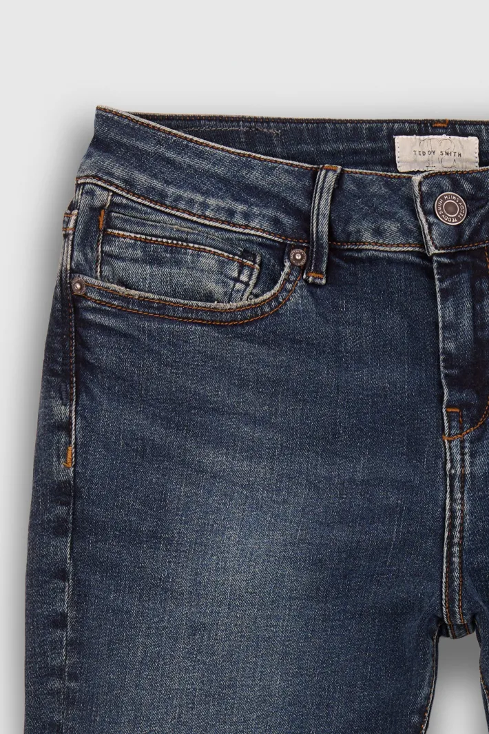 Teddy Smith Jean coupe 5 poches P-PEPPER SLIM DYE Best Sale
