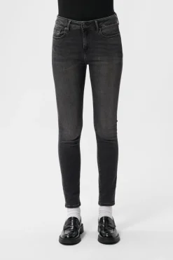Teddy Smith Jean coupe 5 poches P-PEPPER SLIM BLACK USED BLACKUSED Outlet