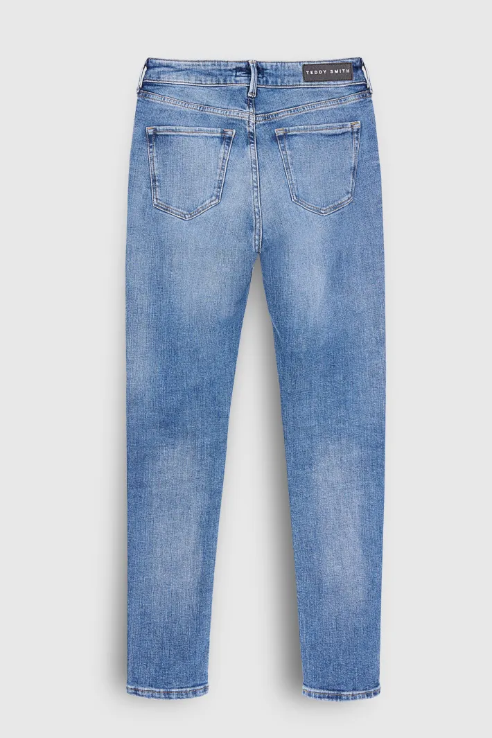 Teddy Smith Jean coupe 5 poches P-PEPPER SLIM VINTAGE/INDIGO Best Sale