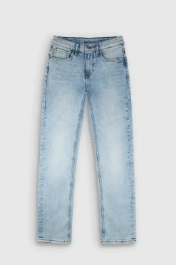 Teddy Smith Jean coupe 5 poches SLIM BOY JR BLEACHED Shop