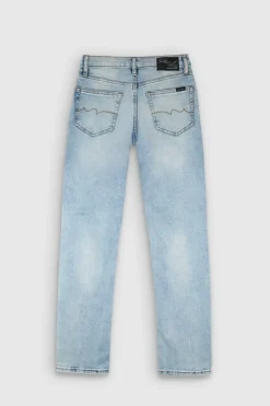 Teddy Smith Jean coupe 5 poches SLIM BOY JR BLEACHED Shop