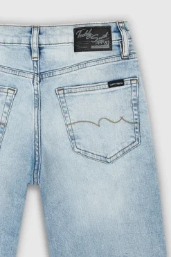 Teddy Smith Jean coupe 5 poches SLIM BOY JR BLEACHED Shop