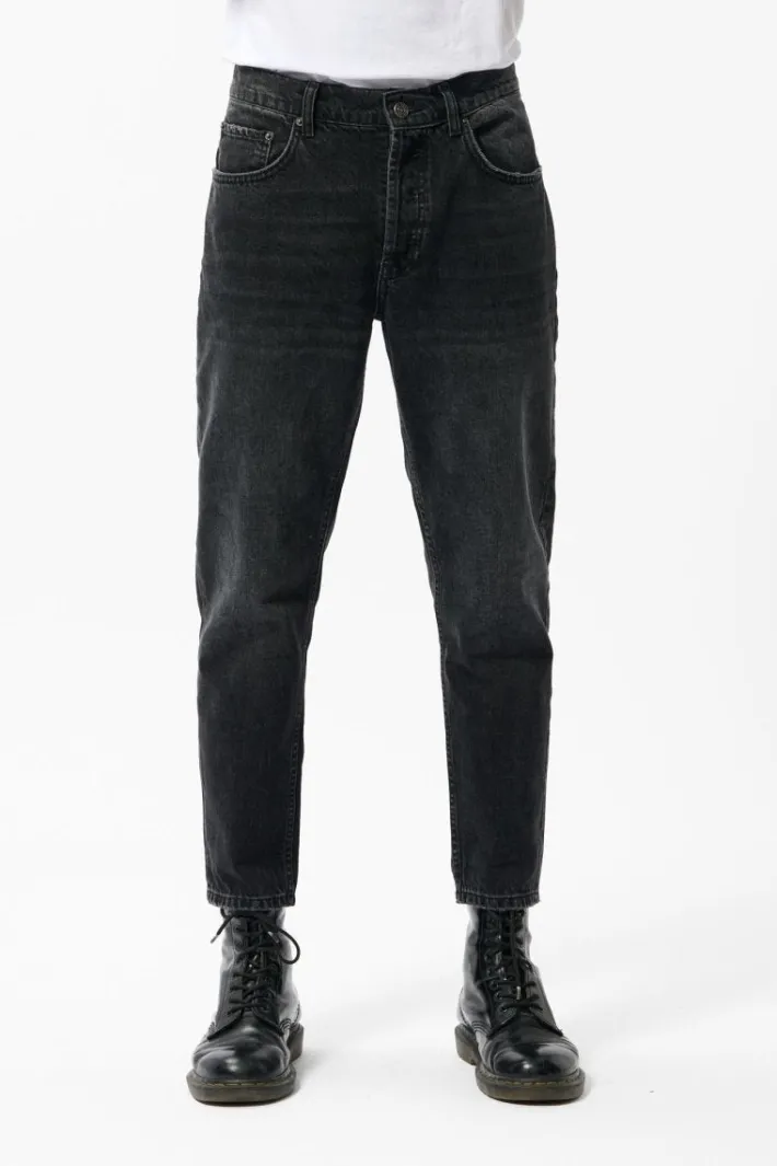 Teddy Smith Jean coupe décontractée DAD CROPPED BLACK USED BLACKUSED New