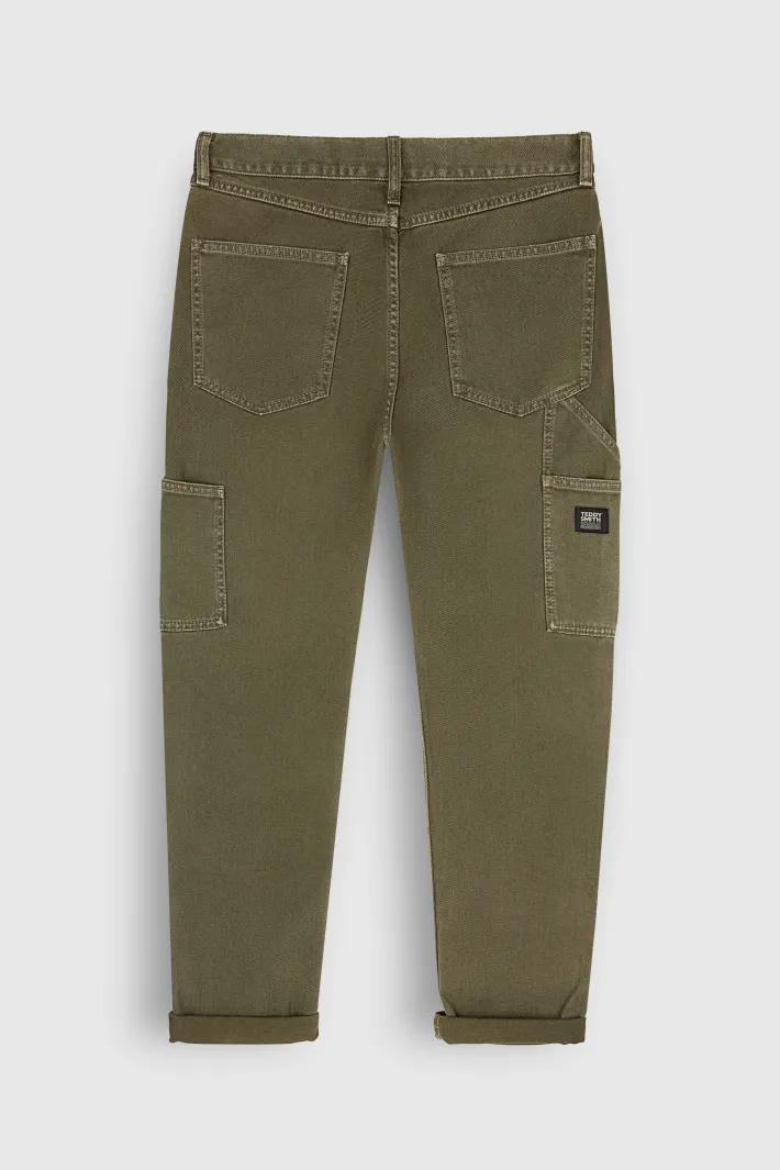 Teddy Smith Jean coupe droite CARPENTER TURBULENCE KAKI TURBULENCEKAKI Best