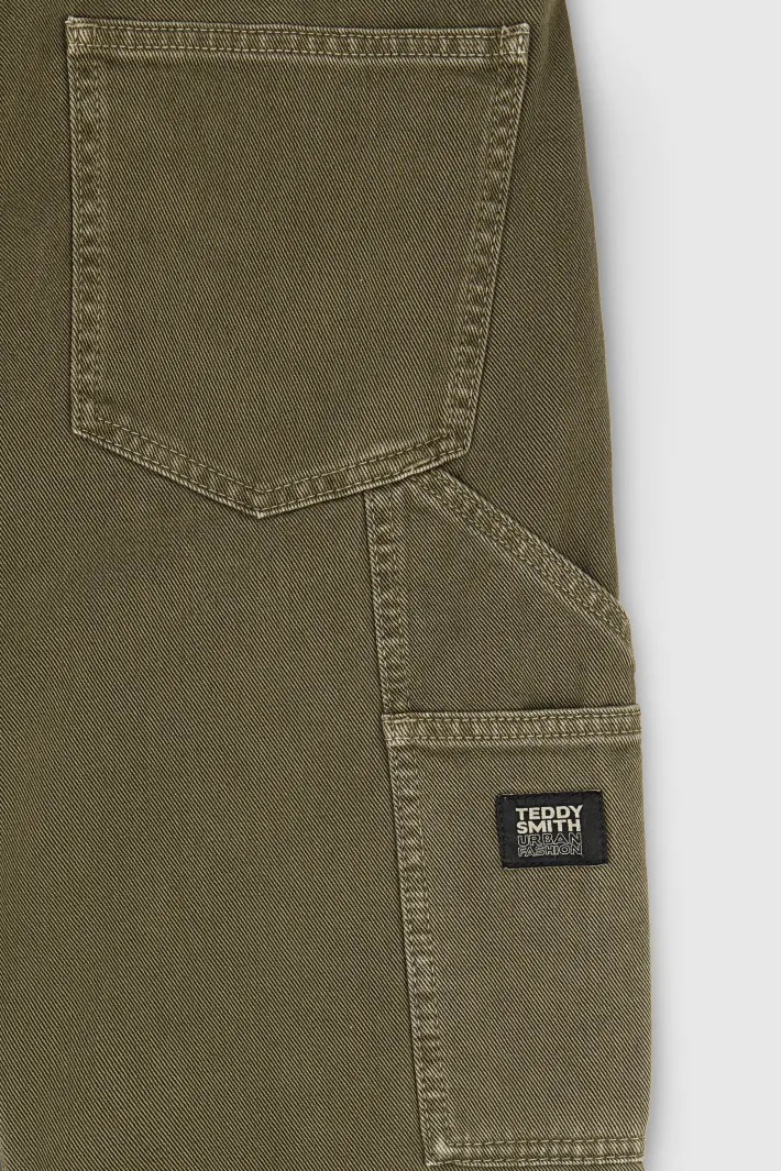 Teddy Smith Jean coupe droite CARPENTER TURBULENCE KAKI TURBULENCEKAKI Best