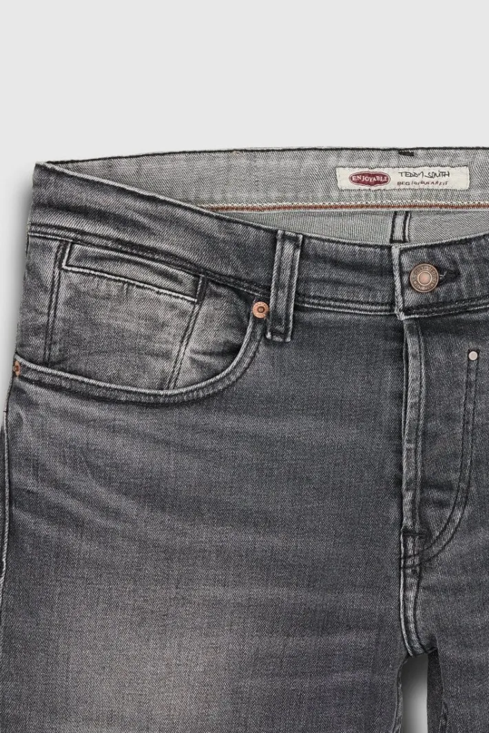 Teddy Smith Jean coupe droite REG Longueur 32 GREY Cheap