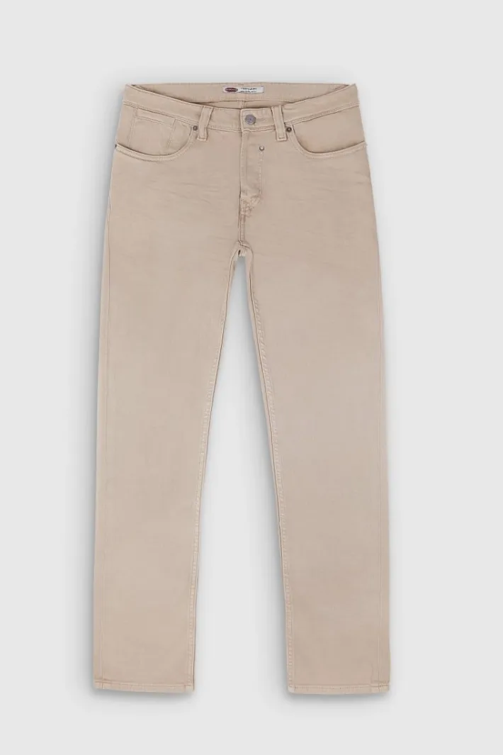 Teddy Smith Jean coupe droite REG longueur 32 BEIGE Shop