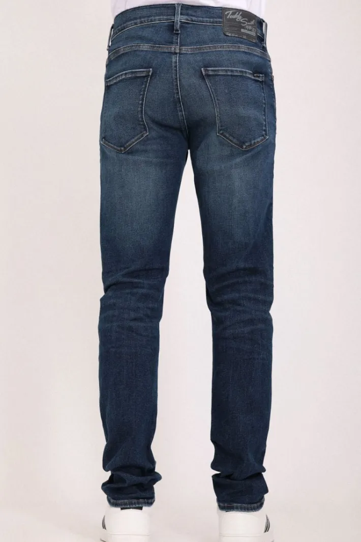 Teddy Smith Jean coupe regular slim ROCK DUAL MOVE longueur 32 OLD/ENCRE Outlet