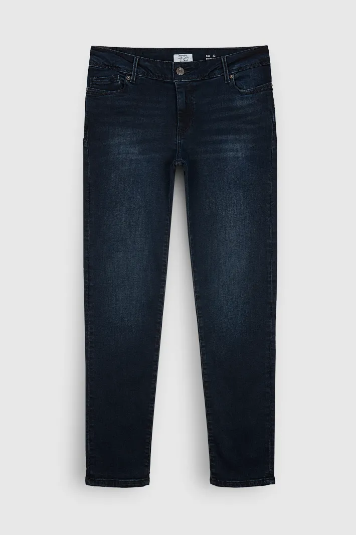 Teddy Smith Jean coupe slim 5 poches PIN UP SLIM BLUE BLACK BLUEBLACK Cheap