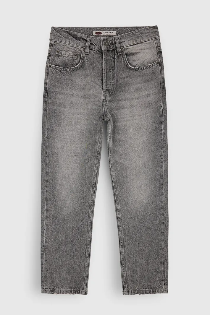 Teddy Smith Jean coupe étroite DAD CROPPED GREY Best