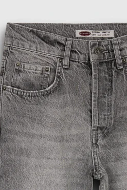 Teddy Smith Jean coupe étroite DAD CROPPED GREY Best