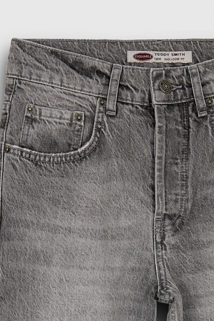 Teddy Smith Jean coupe étroite DAD CROPPED GREY Best