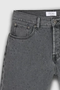Teddy Smith Jean denim coupe 5 poches mom P-MOM GREY New