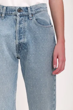 Teddy Smith Jean denim coupe 5 poches mom P-MOM FRIPP/INDIGO CLAIR Cheap