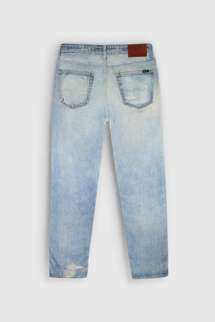 Teddy Smith Jean denim coupe décontractée DAD PANT FRIPP/INDIGO CLAIR Clearance