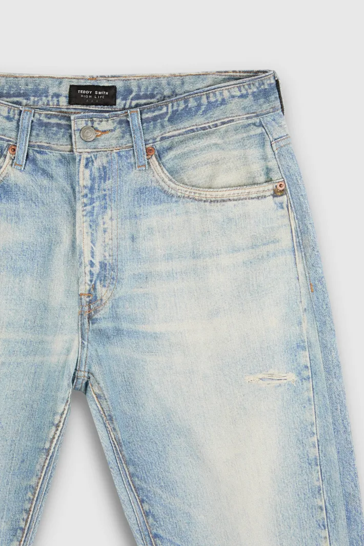 Teddy Smith Jean denim coupe décontractée DAD PANT FRIPP/INDIGO CLAIR Clearance