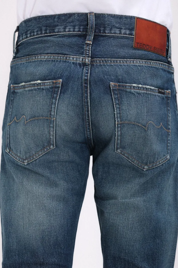 Teddy Smith Jean denim coupe regular slim ROCK MUST OLD/ENCRE Store