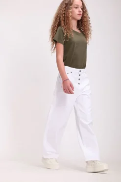 Teddy Smith Jean P-ELECTRA JR BU BLANC Sale