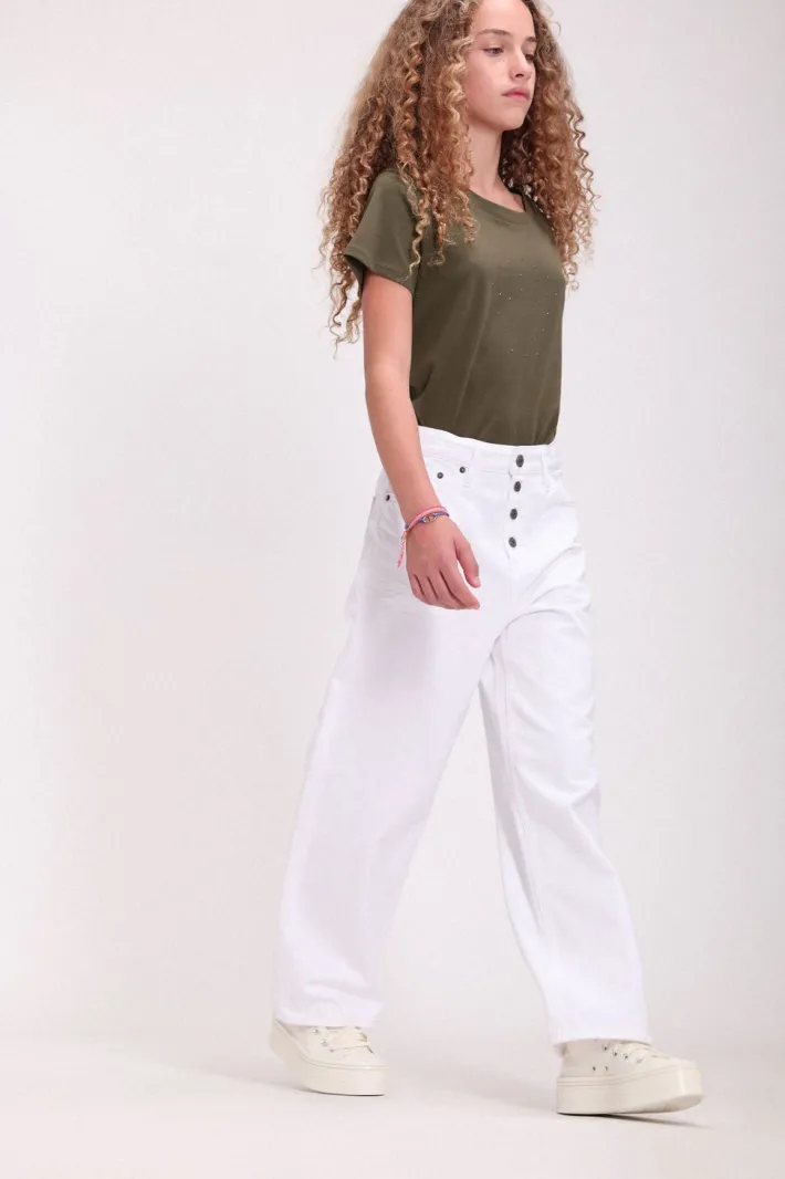 Teddy Smith Jean P-ELECTRA JR BU BLANC Sale
