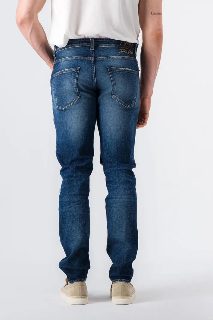 Teddy Smith Jean slim DEAN SLIM VINTAGE DESTROY Outlet