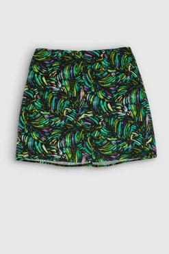 Teddy Smith Jupe en crêpe de viscose J-BACH NOIR PRINT New