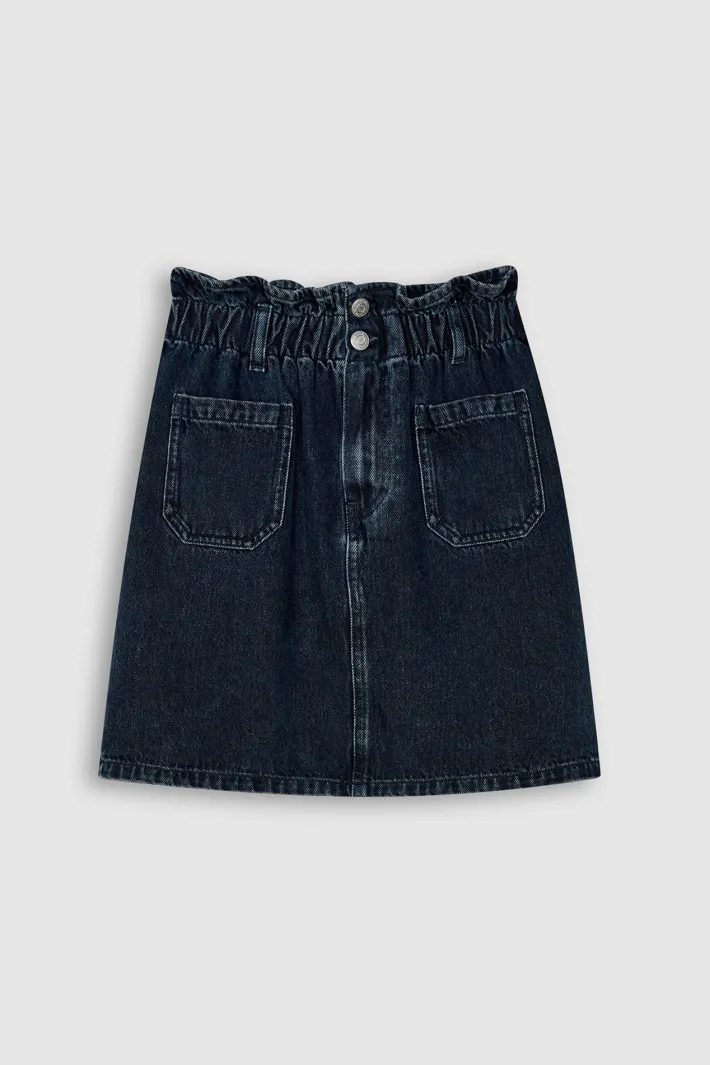 Teddy Smith Jupe en denim J-JOLIE POCKET JR BLUE BLACK Best Sale