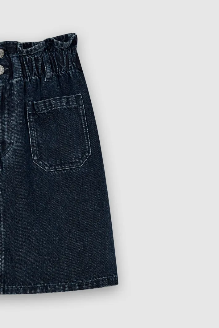 Teddy Smith Jupe en denim J-JOLIE POCKET JR BLUE BLACK Best Sale