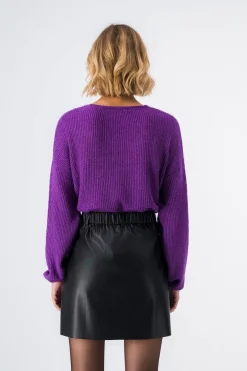 Teddy Smith Jupe en simili cuir MILENA NOIR Outlet